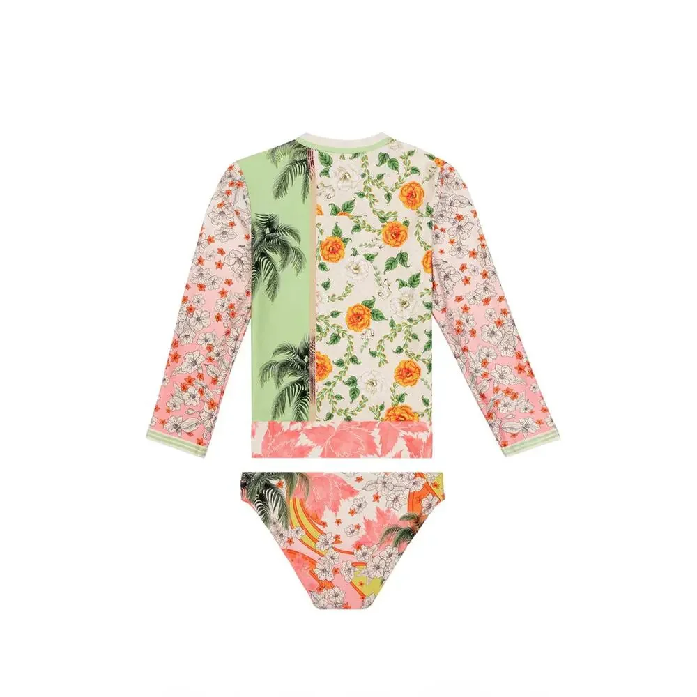 Agua Bendita Lackie Ete Kids Rashguard Set NWT SIZE 10 12
